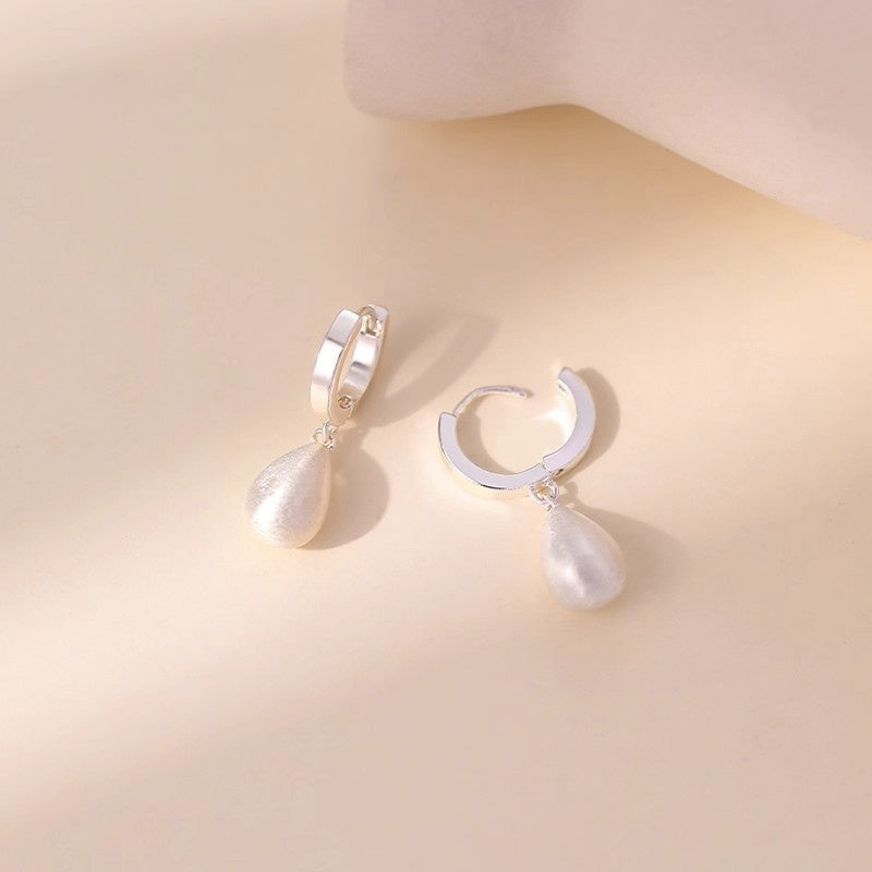 Boucles d'oreilles Sarah en goutte d'eau plaqué or de 18 carats